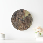 自然素朴動揺して樹木樹樹林樹 ラージ壁時計 (ホーム)