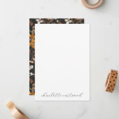 自然素朴金ゴールド ノートカード (正面/裏面インサイチュ)