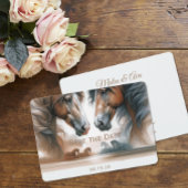 自然結婚の茶色は日付の馬を保存 セーブザデート