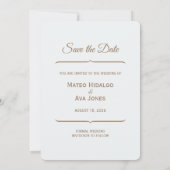 自然結婚の茶色は日付の馬を保存 セーブザデート (裏面)