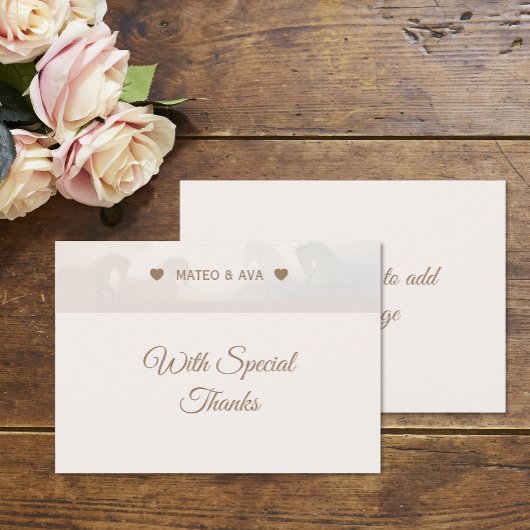 自然結婚ウマカスタムズ サンキューカード