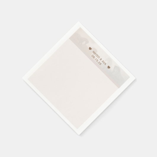 自然結婚ウマカスタムズ スタンダードカクテルナプキン (角)