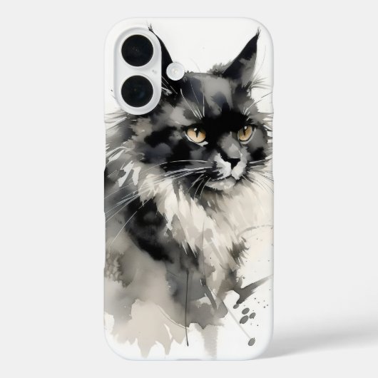 自然絵を描インク猫 Case-Mate iPhoneケース (裏面)