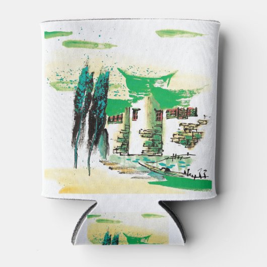 自然絵を描プレミア 缶クーラー (正面)