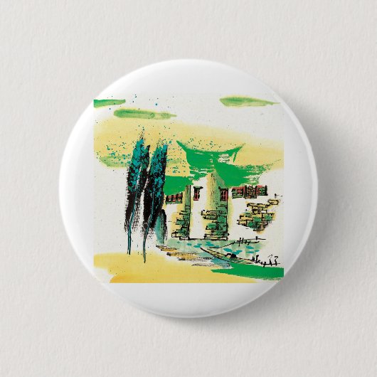 自然絵を描プレミア 缶バッジ (正面)