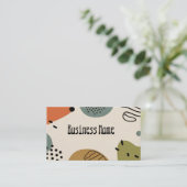 自然絵を描モダン抽象芸術 名刺 (スタンド正面)