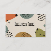 自然絵を描モダン抽象芸術 名刺 (正面)