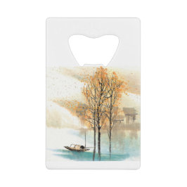 自然絵を描村 クレジットカード栓抜き