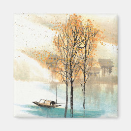 自然絵を描村 マグネット