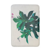 自然緑のジャトロファ植物 バスマット (正面縦)