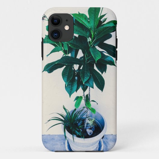 自然緑のジャトロファ植物 Case-Mate iPhoneケース (裏面)