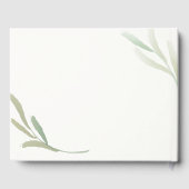 自然緑の葉の最初の聖餐式 ゲストブック (裏面)