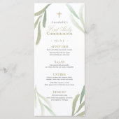 自然緑の葉の最初の聖餐式 メニュー (正面)