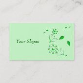 自然緑プロファイルカード 名刺 (裏面)