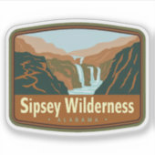 自然美しいのSipsey Wilderness-Alabama シール (正面)