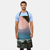 自然美しいオールオーバープリントエプロン エプロン (着用した状態)