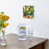 自然美しい女性オンリバーバン 箔ポスター (レイダウン (キッチン))