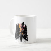 自然美しい楽しむ歩行 コーヒーマグカップ (正面左)