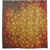 自然美しい用ブラウン素朴シェード シャワーカーテン (正面)