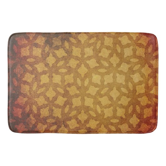 自然美しい用ブラウン素朴シェード バスマット (正面)