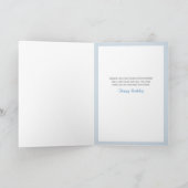 自然美しい鳥誕生日グリーティングカード カード (内部)