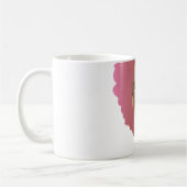 自然美しい(アフロ、ピンク、紫グラデーション付) コーヒーマグカップ (左)