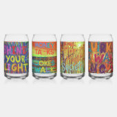 自然美しい ガラス缶 (正面)