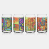 自然美しい ガラス缶 (左)