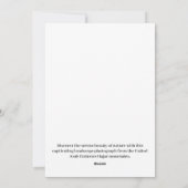 自然美しい シーズンカード (裏面)