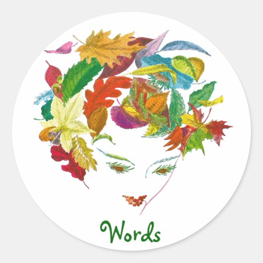 自然美しい～シール ラウンドシール (正面)