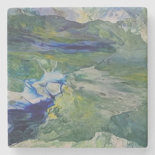 自然美しい ストーンコースター (正面)