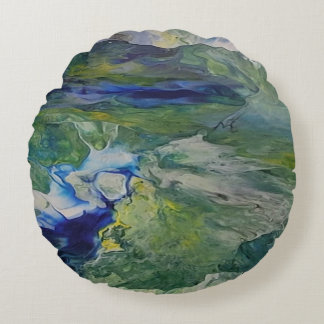 自然美しい ラウンドクッション