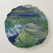 自然美しい ラウンドクッション (裏面)