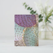 自然美しい...素晴らしいサボテンの色… ポストカード (スタンド正面)