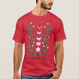 自然聞は花相の月 Tシャツ