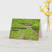 自然肺移植手術ベンチ用カード カード (黄色い花)