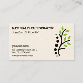 自然脊椎ロゴカイロプラクティックアポイントメントカード 予約カード