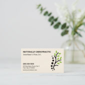 自然脊椎ロゴカイロプラクティックアポイントメントカード 予約カード (スタンド正面)