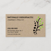 自然脊椎ロゴカイロプラクティックアポイントメントカード 予約カード (正面)