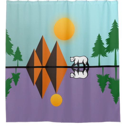 自然脱出シャワーカーテン シャワーカーテン (正面)