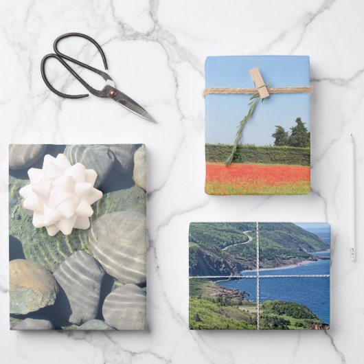 自然自然包装紙シート ラッピングペーパーシート (正面)