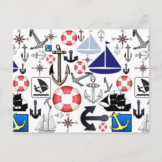 自然航海のに ポストカード (正面)