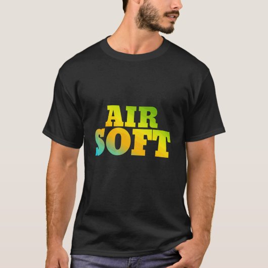 自然色で設計されたエアソフト Tシャツ (正面)