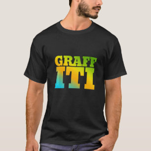 自然色で設計されたグラフィティ Tシャツ