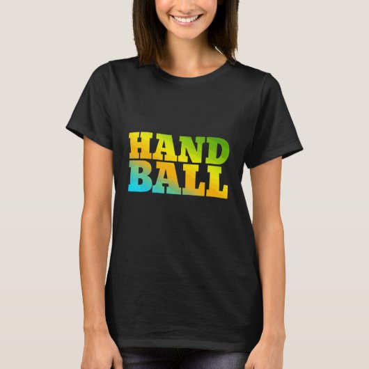 自然色で設計したハンドボール Tシャツ (正面)