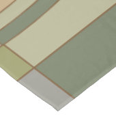 自然色波状の長方形 テーブルクロス (アングル)