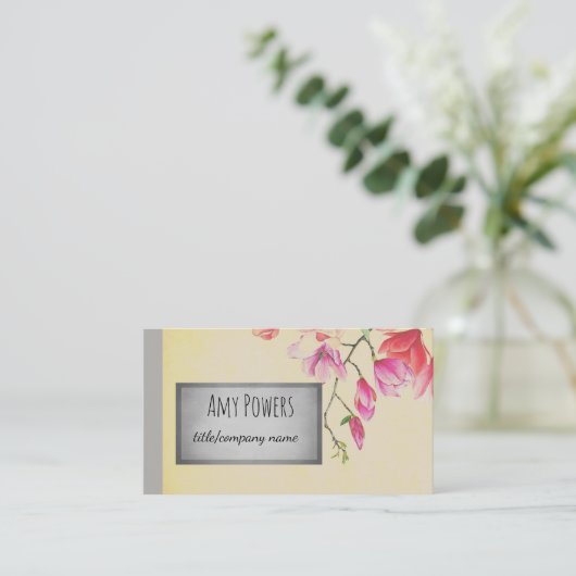 自然花カスタム名刺（両面） 名刺 (スタンド正面)