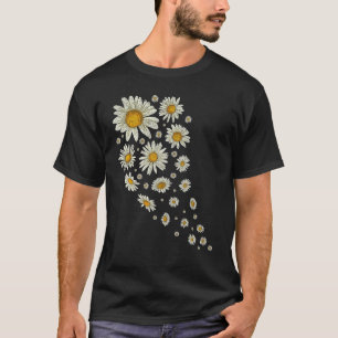 自然花デイジー庭園植物園 Tシャツ
