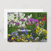 自然花園カラフル写真ありがとう ポストカード (正面/裏面)