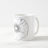 自然芸術花 コーヒーマグカップ (正面右)